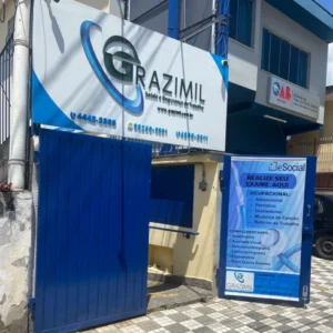 Está é a fachada da Grazimil